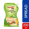 Young's Sandwich Spread 200 ml Pouch. 