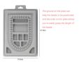 Gray Flocked Bead Board For DIY - Jewelry Making Organizer Tray Design Craft Measuring Tool Accessories. 