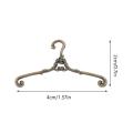 12pcs Mini Clothes Hangers Doll Clothes Dress Hangers Mini House Accessory. 