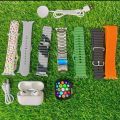 WS10 Ultra 2 Smart Watch with 7 straps and 1 bluetooth wireless airpods ( Earbuds ) 7+1+1. 