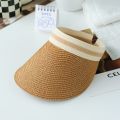【HOT】 Summer Woman Sun Hats Female Outdoor Visor Caps Hand Made Straw Cap Casual Shade Hat Empty Top Hat Fishing Vacation Beach Caps. 