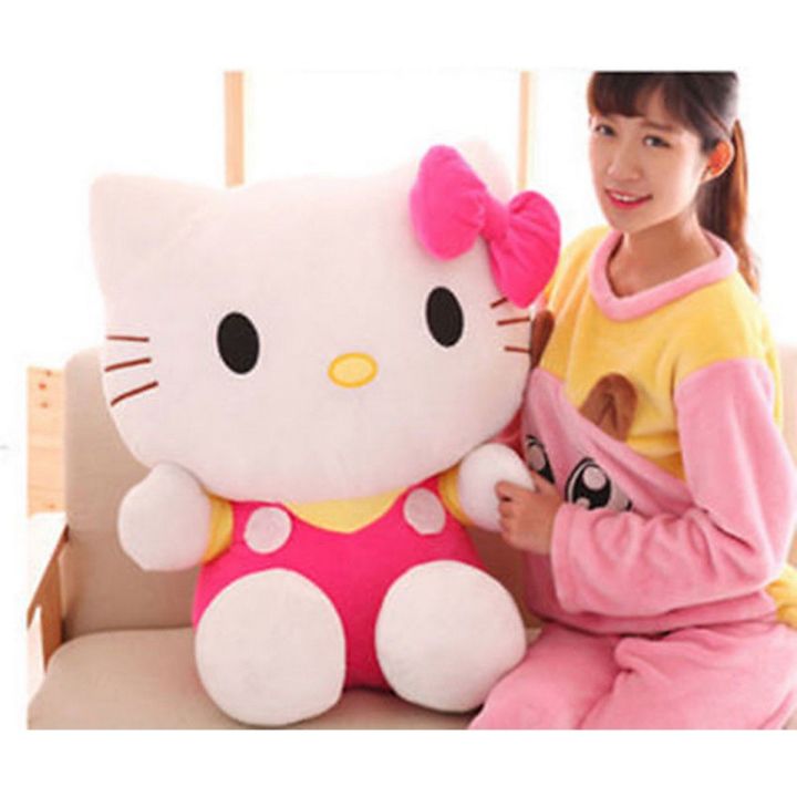 Hello Kitty Plush Toy 12 Inch Stuffed Character Pink Gender Neutral Soft Fabric Stuffing Kids' Gift