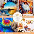 Giorgione Paint Brush Set of 12 Mix Brushes,Nylon Hair Brushes for Oil Watercolor Painting, Face Body Model Paint, Nail Art, Miniature Detailing & Rock Painting. 