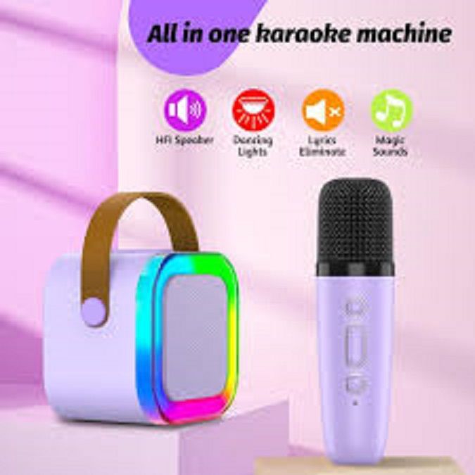 karoke Speaker with Bluetooth and Wireless Microphone for Adults ...