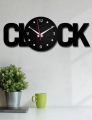 3D Clock Written Big Wooden wall Clock Black Analog Wooden Clock I Wall Clock I Wooden Wall Clock I Wall clocks for bedroom I Wall Clocks for drawing room I Wooden Wall Clocks For Gifts. 
