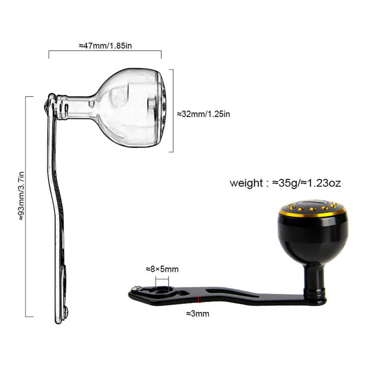 MeterMall%2093mm%20Fishing%20Reel%20Modified%20Extended%20Rocker%20Arm%20Low-profile%20Reel%20Handle%20Metal%20Single%20Rocker%20Arm%20Replacements%20Parts%20-%20Image%206