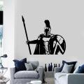 Spartan Warrior Military Spear Shield Vinyl Wall Stickers Home Decor Living Room Diy Mural Art Decals. 