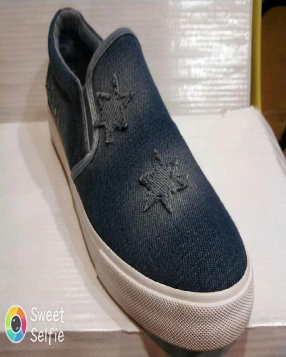 Blue Denim Stars Sneakers