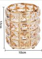 1 Piece Metal Crystal Round Makeup Brush Holder, Miaowater Makeup Brush Pen Holder, Brush Sorting Storage Organizer. 