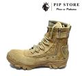 Beige Suede Leather Army Boots For Men. 