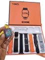 7 In 1, 8 in 1, 10 in 1 Ultra Smart Watch 2.1 Inch Full HD Screen Series 8 Wireless Charging 7 Straps Waterproof. 