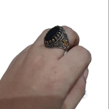 Best%20Quality%20Turk%C4%B1sh%20Men%20Sterling%20Black%20Stone%20Silver%20Ring%C2%A0For%C2%A0Men%20-%20Image%208