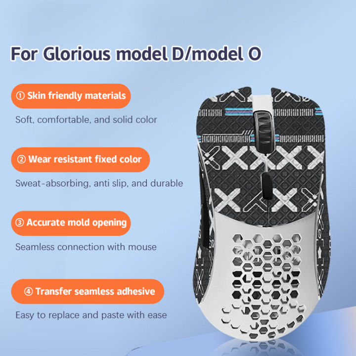 Mouse Grip Tape Sticker Non Slip Suck Sweat For Glorious Model D/Model O Gaming Mouse Anti-Slip Sticker Mouse Gamer Accessories Ruishu