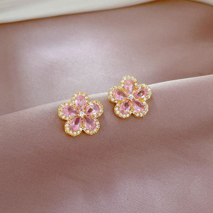 Elegant%202pcs%20Ladies%20Stainless%20Steel%20Flower%20Pendant%20Necklace%20Earring%20Set%20Suitable%20for%20Girls%20Stainless%20Steel%20Versatile%20Jewelry%20Accessories%20-%20Image%206