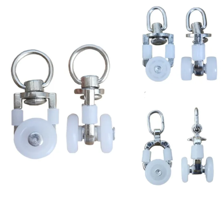 Sliding Pulley Rails Twin Wheeled Carriers Silent Hooks Curtain Track Roller Multifunctional ...