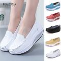 Size 34-41 Ready Stock Kasut Jururawat Ringan Misi Hitam Putih Woman Cut-Outs Wedges Nurse Shoe. 