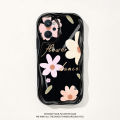 VRQR Wavy Edge Phone Case For infinix Hot 50i Mobile cover Shockproof Flower Pattern Back Cover Smart 9 X6531. 