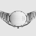 Ultra Thin Black Dial Stainless Steel Men's Watch Silver-tone A-UTB01. 