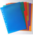 File Seperator Plastic  (1 to 10 sheets) - (Pack of 3 sets). 