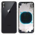 Apple iPhone X Middle Frame Housing With Power and Volume Buttons and Camera Lens Complete Body Casing Replacement For iPhone X - Grey. 