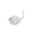 Qingwen  European and American Copper Inlaid Zircon Navel Stud Butterfly Love Crown Moon Shape Studded with Water Drop Zircon Bee Belly Ring Piercing Jewelry Cross-Border. 