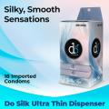 DO Silk Ultra Thin Condoms Dispenser - Pack of 3 - 18 Pieces (6 x 3's). 