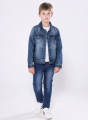 Boys Kids Denim Jeans Vintage Jacket Random Wash Premium Brand Export Quality. 