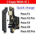 New USB Charging Port Dock Charger Connector Board For Xiaomi Poco F2 Pro F1 F3 X3 Pro Main Board Motherboard Flex Cable. 