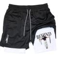 Anime Performance Shorts Toji Printed Men GYM Casual Sports Shorts Workout Running Mesh 2 In 1 Sport Short Pants. 