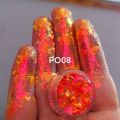 Chameleon Eyeshadow Flakes MultiChrome Eyeshadow ltra-Thin Iridescent Color Shift Holographic Eyeshadow 0.2g. 