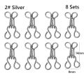 【Simple 3C】8Sets 11/14/16/18mm Mini Metal Buckle DIY Doll Belt Buckles Invisible for Doll Bags Clothes Accessories. 