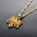 Anniyo Albania Eagle Pendant Necklaces For Women Silver Color/gold Color Albanian Jewelry Ethnic S Kosovo 233406. 