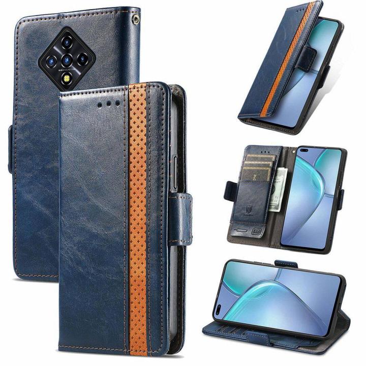 lthmy for Infinix Zero 8 (6.85 )/ X687 Flip PU Leather Magnetic Luxury Casing Classic Solid color Stand Wallet Protection Cover