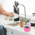 Soap Dispenser for Kitchen Convenient Soap Dispenser with Sponge Holder No Dripping Large Capacity Home Supplies Dish Soap Dispenser. 