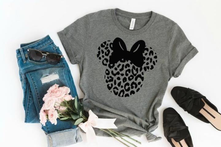 Minnie%20Mouse%20cheetah%20print%20Disney%20Girls%20top%20T%20shirt%20-%20Image%205