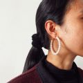 New Fashion Luxury Exaggerated Big Circle Imitation Pearl Earrings Fairy Temperament Personality Wild Wedding Accessories Gift Ear Jewelry. 