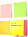 Multicolor Sticky Notes, Bright Colours Self-Stick Memo Pad Paper 3X3 inch Square - Pack of 1 / 100 Sheets. 