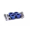 Motorcycle Handle Bar Fancy Nut Bolt CNC Aluminium 4 Pcs Set Decoration. 