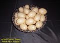 (8 Piece) Artificial Plastic Eggs for Broody Hen - Brown Egg (Light Weight Hollow Egg Shell). 