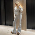 New Casual Solid Low Rise Pants Women Basic Slim Fitness Leggings Sweatpants Streetwear Y2k Solid Flared Trousers. 