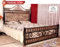 Silver Grill Bed, Iron Bed , Mughal Star Steel Furniture. 