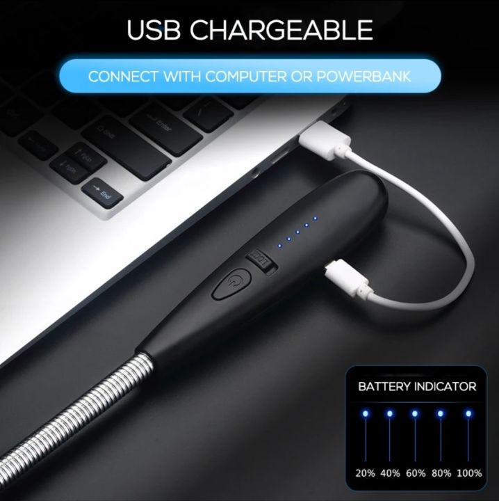Pulse%20Arc%20Lighter%20Electric%20Windproof%20BBQ%20Lighters%20USB%20Chargeable%20Metal%20Hose%20Kitchen%20Cooking%20%20stylish%20Lighter%20Imported%20and%20High%20Quality%20-%20Image%205