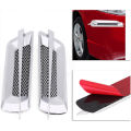 SL 2 Pcs Car Vent Net Hole Cover Carbon Fiber Mesh Side Air Outlet Intake Gill Decorative Stickers Modified Parts. 