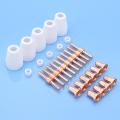 30Pcs Thermal Dynamics Tools DIY Plasma Cutter Consumables Spare Parts Kit Tips For BPS40. 