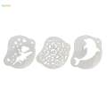 Face Painting Stencil Kit Makeup Art Painting Smooth Lightweight Reusable Half Face Use. 