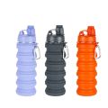 Silicone Collapsible Water Bottles Travel Sport Silicon Portable Foldable Water Bottle, At the same time the silicone seal is used to ensure that the seal does not leak. 