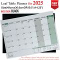 Table Planner for the year 2025 for Monthly, Weekly and Daily planning by Leaf Diaries. 