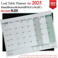 Table Planner for the year 2025 for Monthly, Weekly and Daily planning by Leaf Diaries. 
