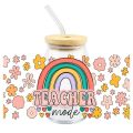 3D UV DTF Transfer Sticker For Wraps Glass Bottles Cups Cans DIY Waterproof High Temperature Resistance Easy To Use. 