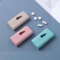 Pill Cutter Tablet Medicine Pill Storage Organizer box 2 in 1 Made in China. 